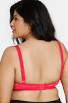 Zivame True Curv Laminated Cup Non Wired Full Coverage Super Support Bra - Rose Red — thumbnail 2